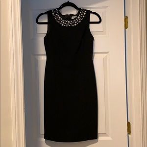 Calvin Klein Pearl Neck Dress